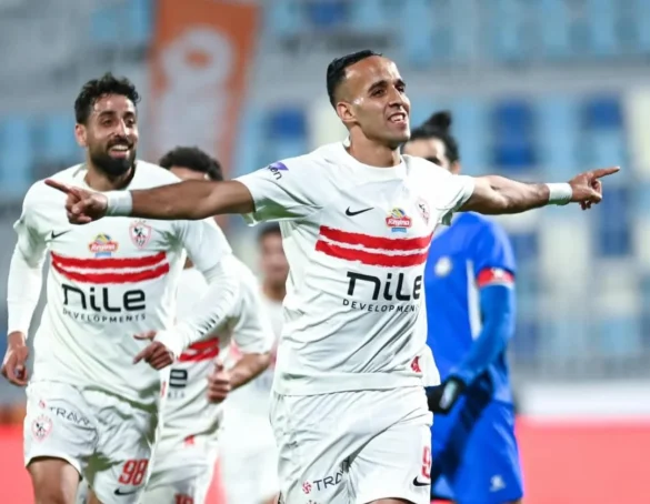 ناصر منسي يقود الزمالك للفوز على سموحة بهدف دون رد